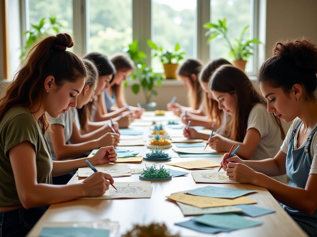 Udržitelný umělecký workshop